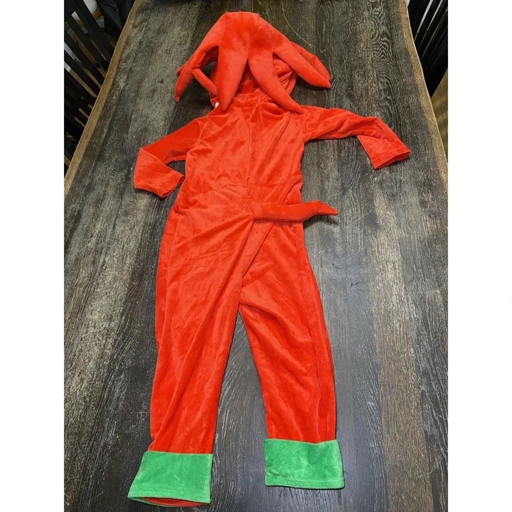 Spirit Kids KNUCKLES Sonic the Hedgehog Jumpsuit Costume CHILD XS 4-6